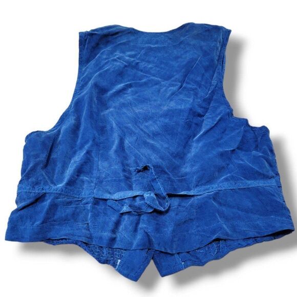 Vintage Action Wear USA Top Size Small Women's Vintage Top Vest Button Front Vtg - Picture 3 of 11